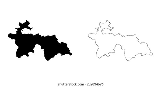 An Illustration on a White background of Tajikistan