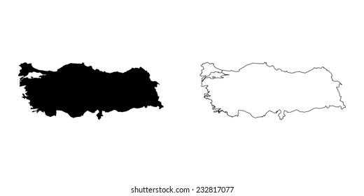 An Illustration on a White background of Turkey