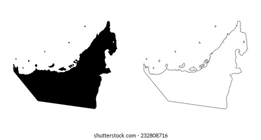 An Illustration on a White background of United Arab Emirates