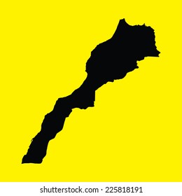 An Illustration on an Yellow background of Morocco