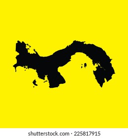 An Illustration on an Yellow background of Panama