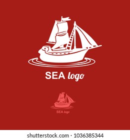 Illustration in one color. Logo, symbol.