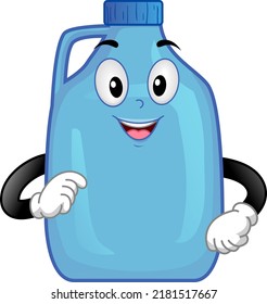 Illustration of One Gallon Mascot Used in Units of Capacity Lesson