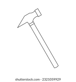 It is an illustration of a one -sided hammer.