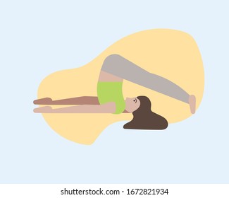 illustration of one style in yoga can be used, as an illustration