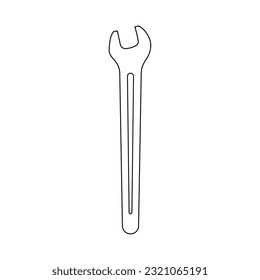 Illustration of a one-ended wrench.