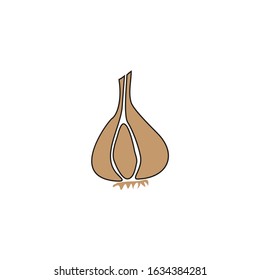 Illustration onion for cooking icon vector design