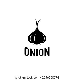 Illustration onion logo design vector graphic icon symbol farm garden nature garlic spices food cooking chef retro vintage business label agriculture