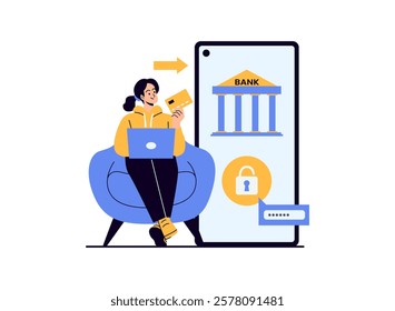 Illustration of an Online Banking Security