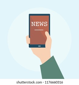 Illustration of online news concept