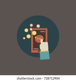 Illustration of online payment