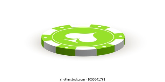 illustration Online Poker casino banner with american roulette on green surface table. Marketing Luxury Banner Jackpot Online Casino with classic roulette. Advertising poster with red ribbon for text.
