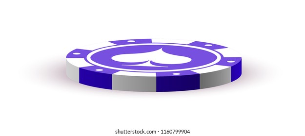 illustration Online Poker casino banner with stack of chips Isolated on white background. Marketing Luxury Banner Jackpot Online Casino with stack of chips. Advertising Poker poster.