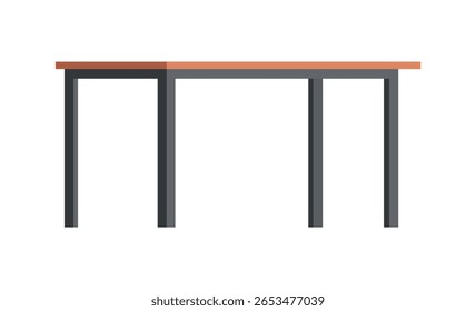 Illustration only desk table minimalist