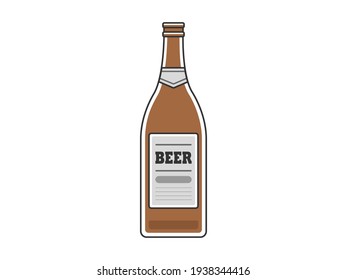 Illustration of an open beer bottle.