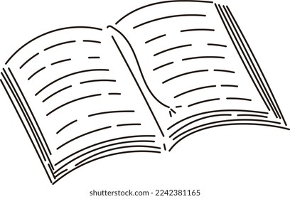 Illustration of an open book