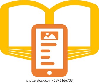 It's an illustration of an open book