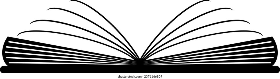 It's an illustration of an open book