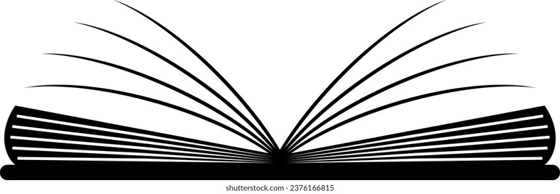 Es una ilustración de un libro abierto