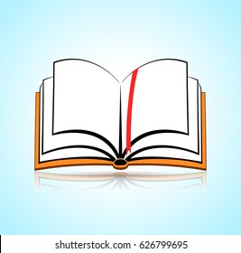 Illustration of open book concept