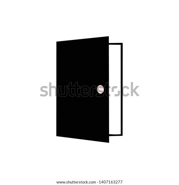 Illustration Open Door Beauty Logo Stock Vector Royalty