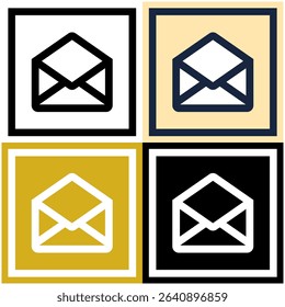 Illustration of an open email envelope, representing message reading, inbox, or the opening of digital communication.