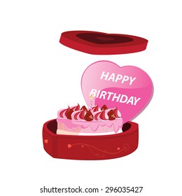 illustration. Open gift box 4