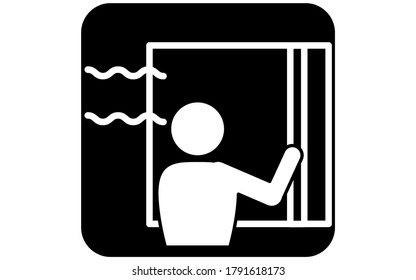 Ilustración de las ventanas de apertura de ventilación