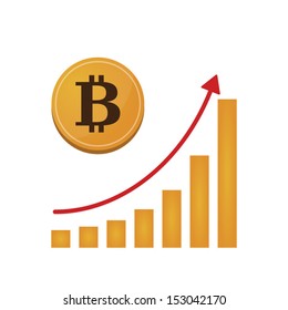 Illustration of open-source money Bitcoin