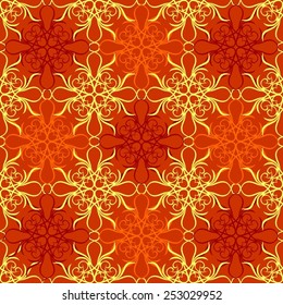 Illustration openwork brown background