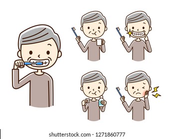 Illustration of oral care.