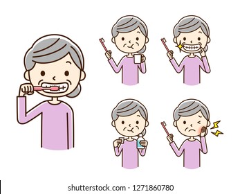 Illustration of oral care.