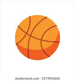 Illustration of a Orange Basketball