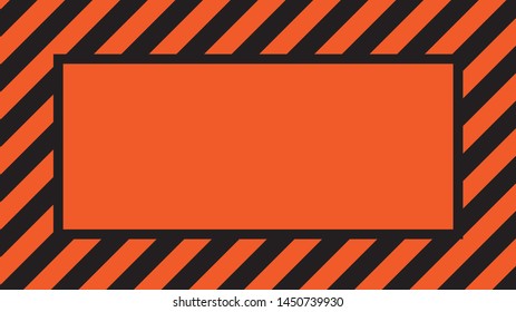 Illustration of orange and black stripes.a symbol of dangerous and radioactive substances.The sample is widely used in industry.Vector illustration. - Vector