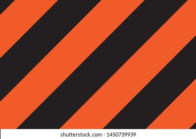Illustration of orange and black stripes.a symbol of dangerous and radioactive substances.The sample is widely used in industry.Vector illustration. - Vector