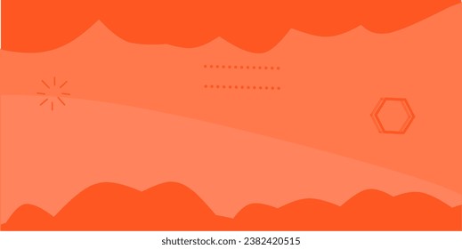 illustration of orange clouds on an orange background