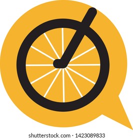 illustration of orange fruit icon