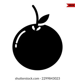 illustration of orange glyph icon 