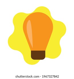 illustration of an orange lamp image