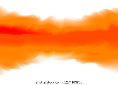 illustration orange and red colors soft in concept water color art style, abstract texture colors painting art brush watercolor for background card and banner advertising, water color digital painting