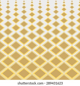 Illustration of orange rhombus. Geometric background. EPS 10.