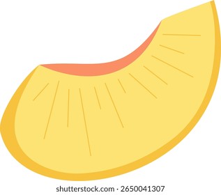 Ilustración de una rebanada de naranja