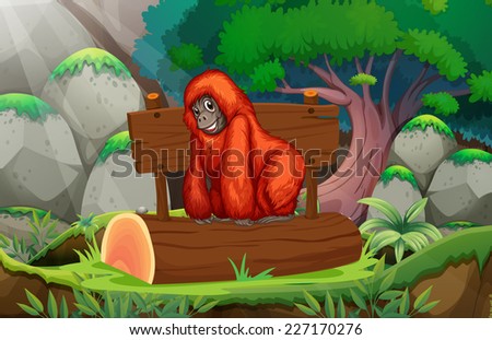 Similar – Image, Stock Photo orangutan Safari Animal