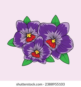 The Illustration of Orchid Flower