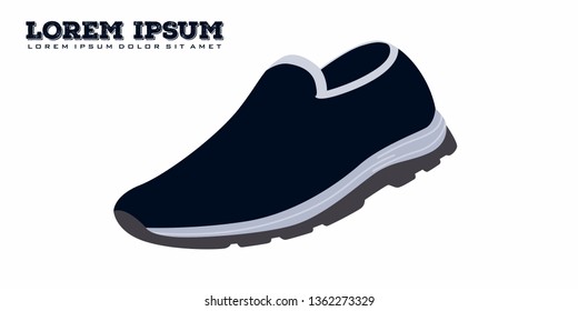 illustration of ordinary sports shoes