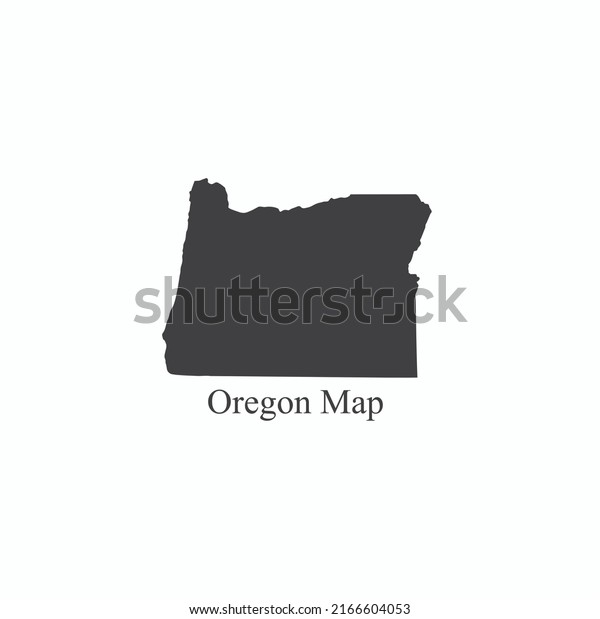 Illustration Oregon Map Vector Art: เวกเตอร์สต็อก (ปลอดค่าลิขสิทธิ์ ...