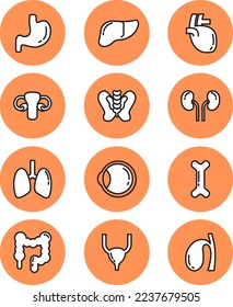 Die Illustration von Organsymbol