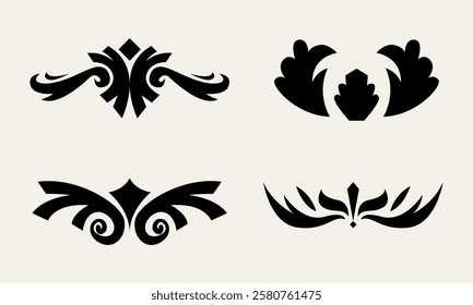 Illustration of ornament vector set