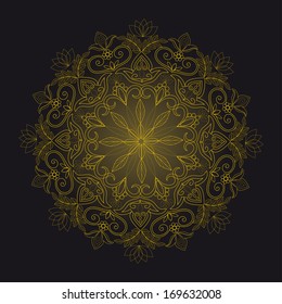 Illustration of ornamental background