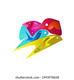illustration of ornamental fish in full color